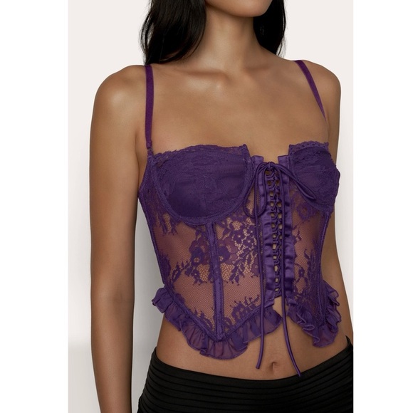 DANIELLE GUIZIO Aleia ruffle corset NEW - Picture 5 of 9